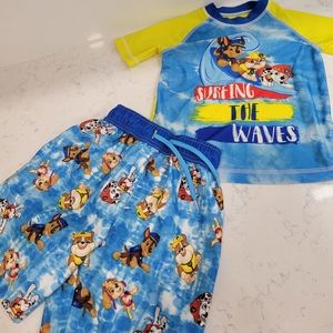 Boys Paw Patrol swim set